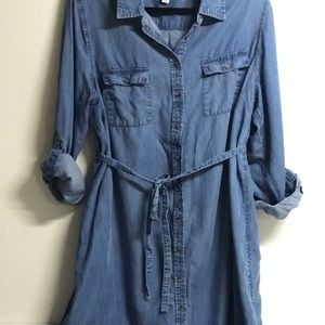 Denim Maternity Dress